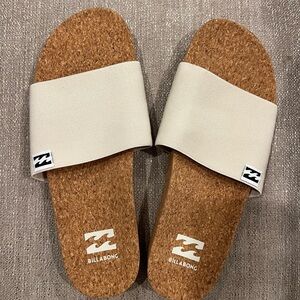 Billabong Cream and Brown Sandals